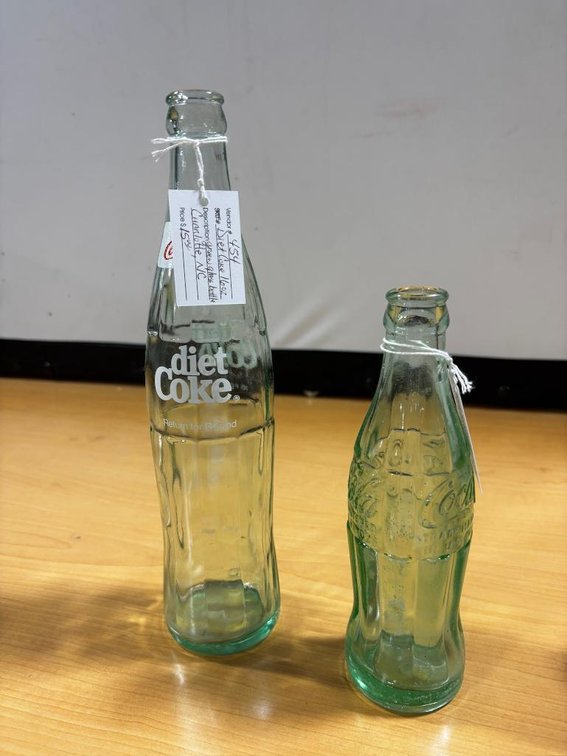 Lot of 2 Vintage Coca Cola Bottles