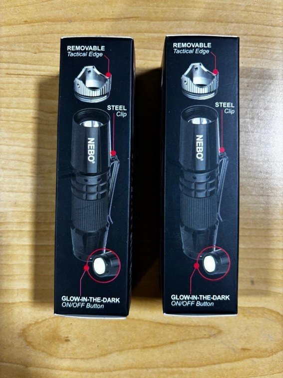 (2) NEBO SCI Edge 90 Tactical Flashlights
