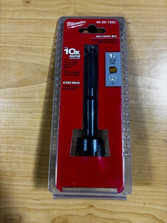 Milwaukee 48-25-1252 1-1/4" Selfeed Bit