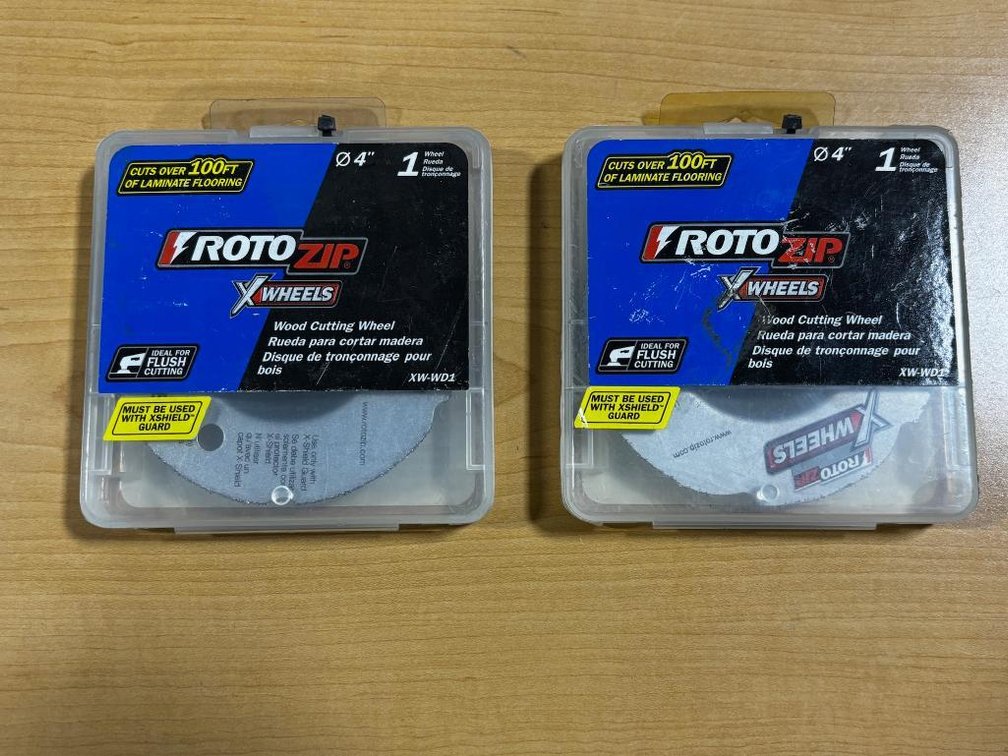 (2) Roto Zip Wheels Wood Cutting Wheels 4"
