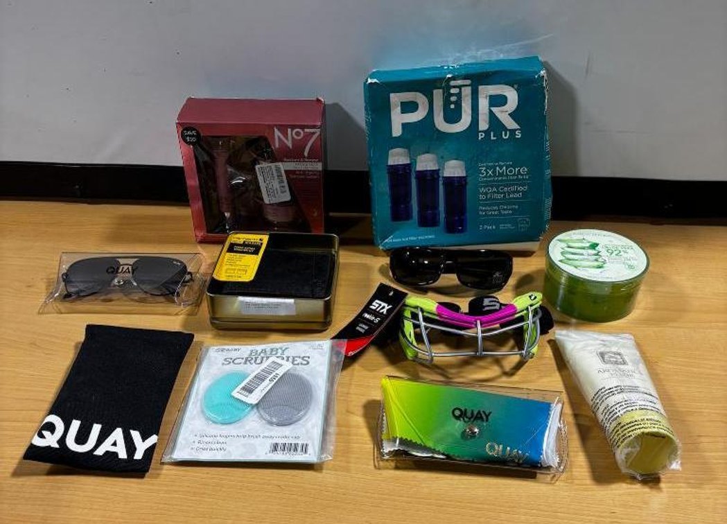 Assorted Cosmetics, Sunglasses, Baby & Household Items