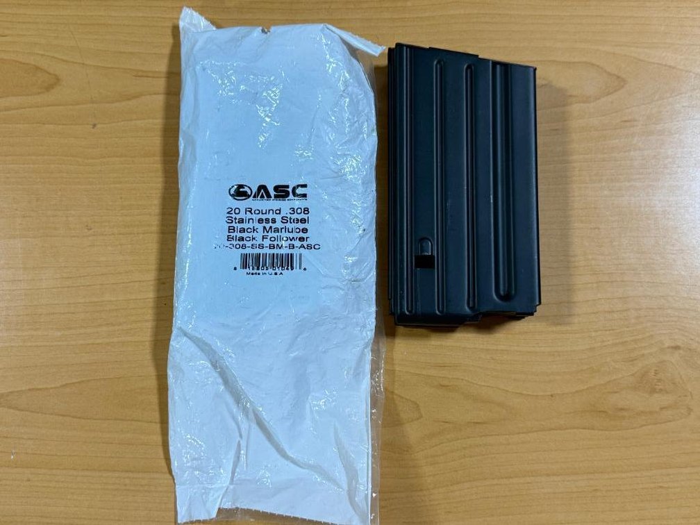 Lot of 2, New, ASC 20 Round Gun Magazines, .308 Cal.
