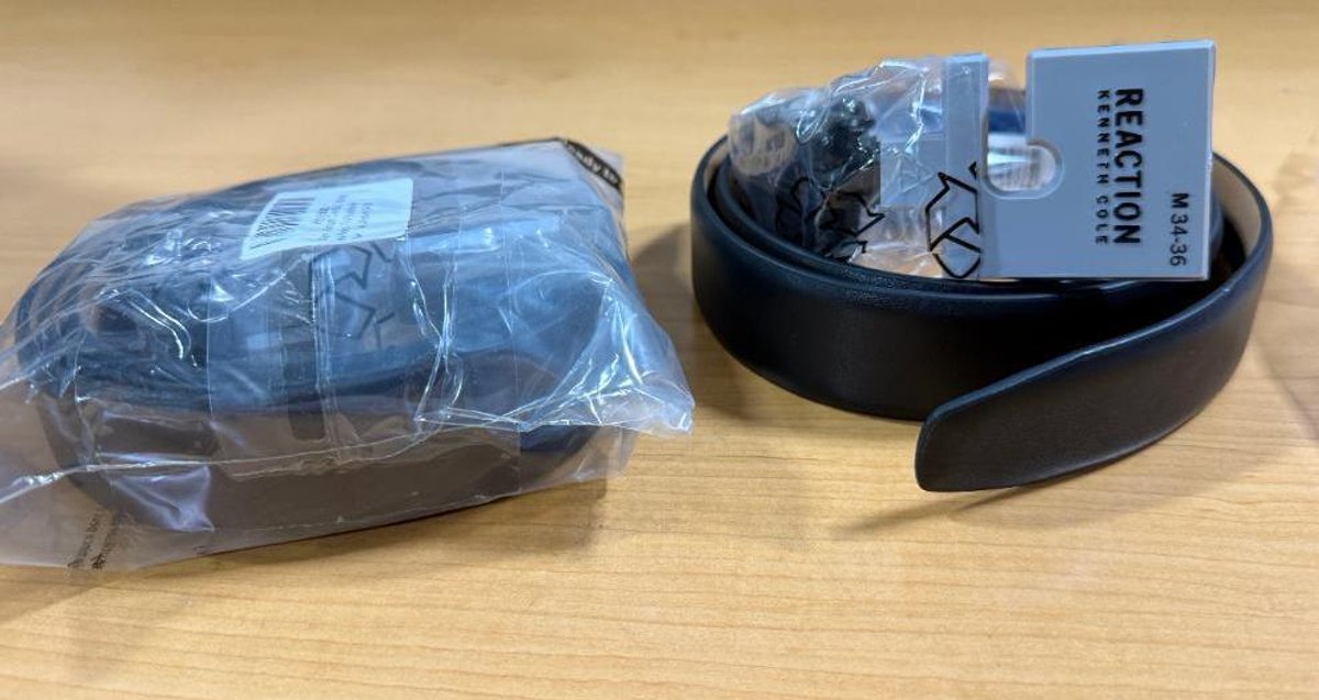 Lot of 2, New, Kenneth Cole Reaction Men's Perfect Fit Adjustable Belt, Size Med. 34-36