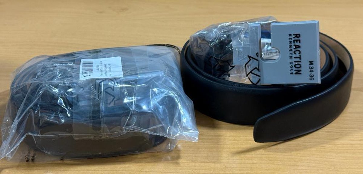 Lot of 2, New, Kenneth Cole Reaction Men's Perfect Fit Adjustable Belt, Size Med. 34-36