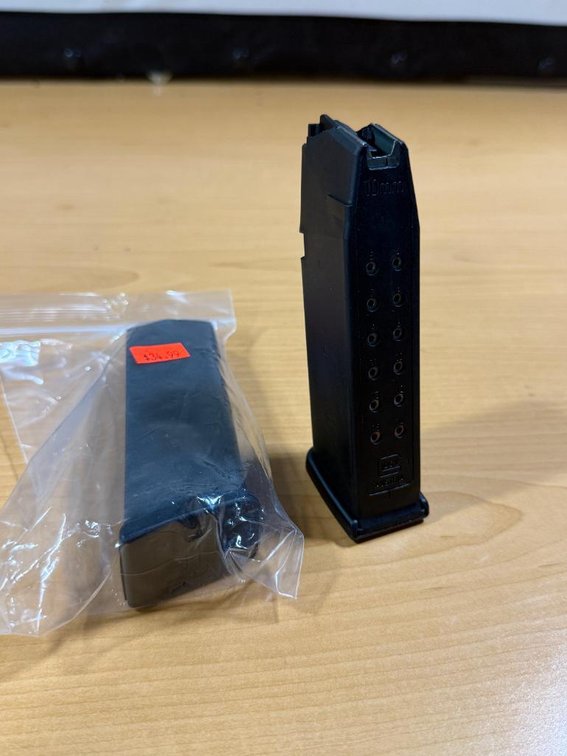 Lot of 2, New, 10mm Glock 15 Round Firearms Magazines