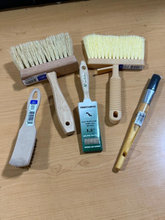 Lot of 5 Various New Work Brushes, Various Applications, See Images
