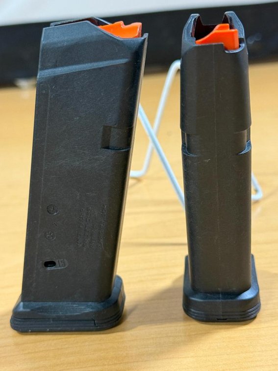 Lot of 2, Magpul 9mm 15rnd Firearms Magazines, PMAG 15 GL 9 (Maybe for Glock)