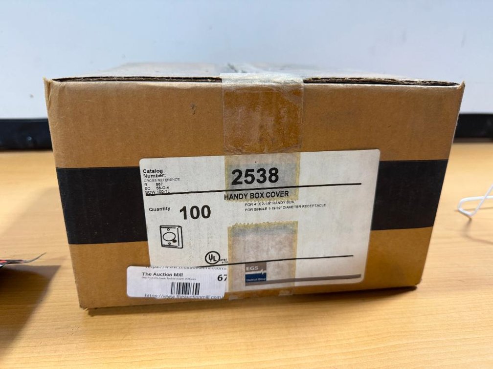Sealed Case, Handy Box Covers, No. 2538, Qty 100