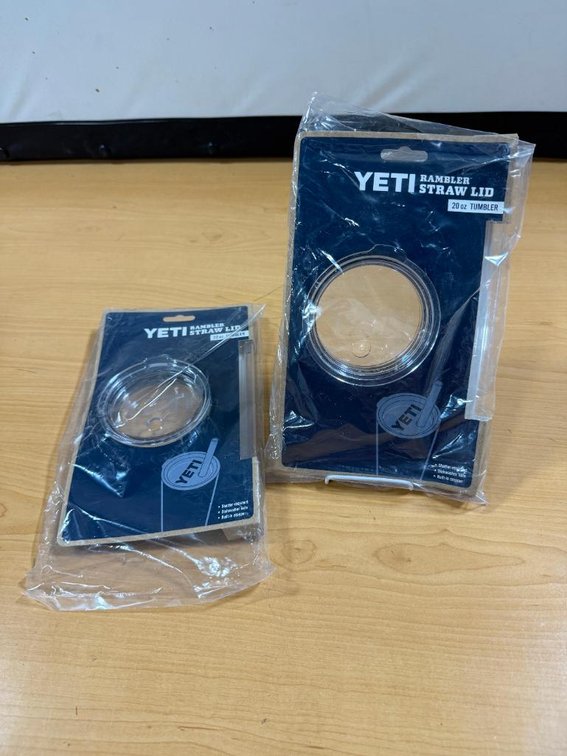Lot of 2, New, YETI Rambler Straw & Lid Combo Packs, 20oz Tumbler, Also Fits YETI Lowball
