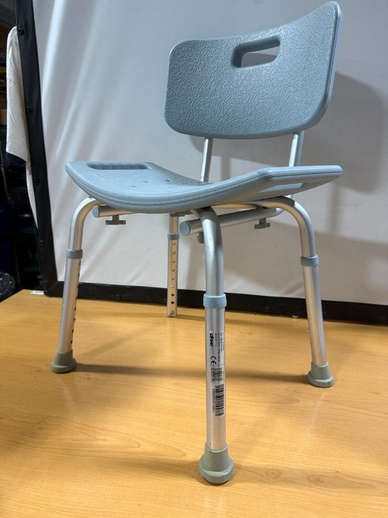 Drive 300lb Capacity Shower Seat for Mobility Challenged, Missing One Rubber Stopper on One Leg, See Images
