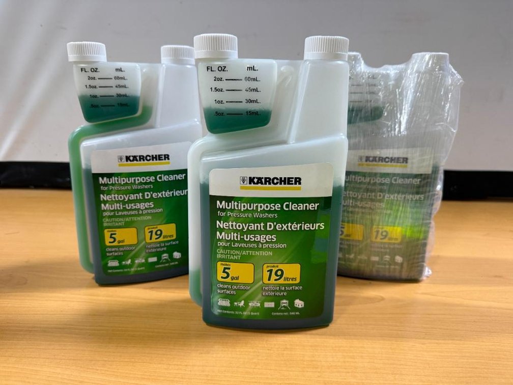 Lot of 3, New, Karcher Multi-Purpose Cleaner, Makes 5 Gallons, Pressure Washer Cleaning Solution