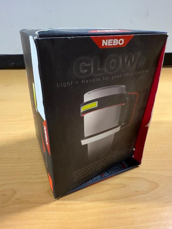 New, NEBO GLOW Light & Handle for 30oz Tumbler, 3 Modes