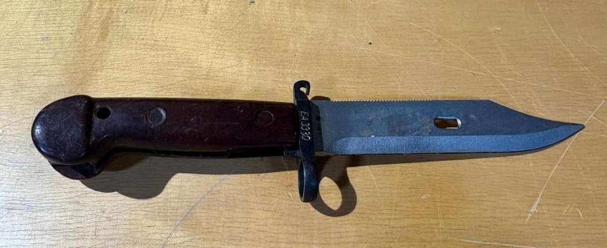 Vintage Military Bayonet, Stamped: EA3330