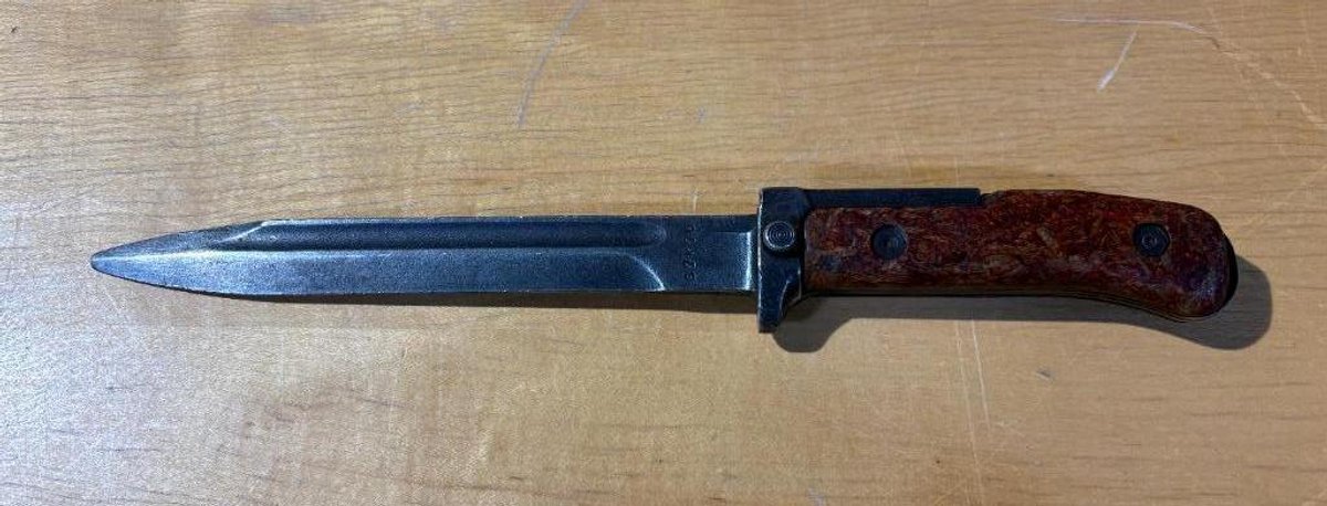 Vintage Military Bayonet, Stamped: 67k76