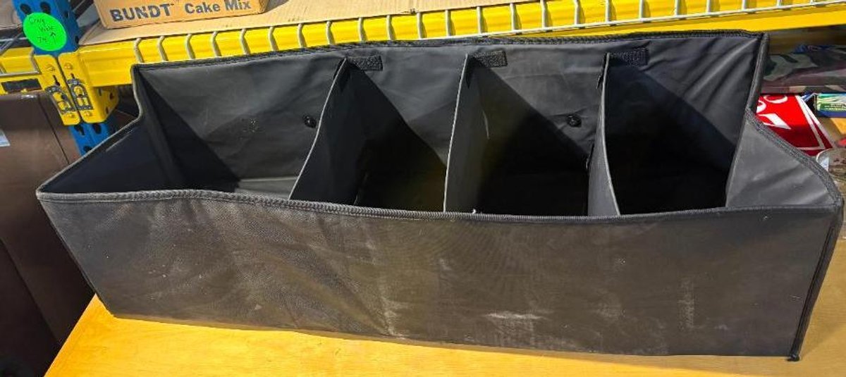 Vehicle Storage System Canvas Tote w/ 4 Compartments