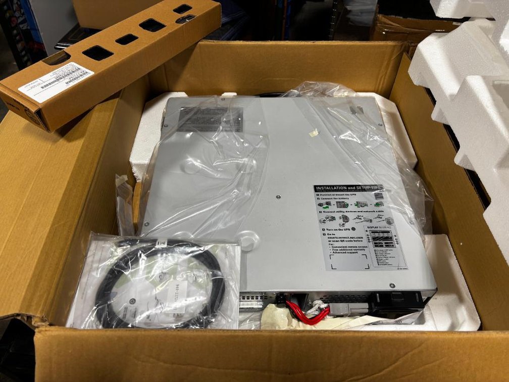 New Old Stock, Never Used, APC Model SMT1000RM2UC Battery Backup, Mfg. 2018 (Never Used)