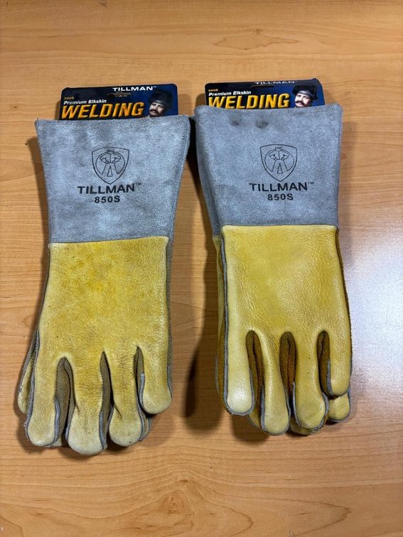 2 New, Tillman 850S Premium Elkskin Welding Gloves, Size Small