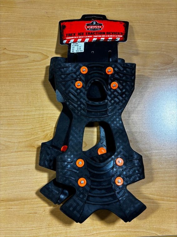 New, Ergodyne Trex Ice Traction 6300 Size XL Ice Trek Shoes, Slip-On Ice Cleats