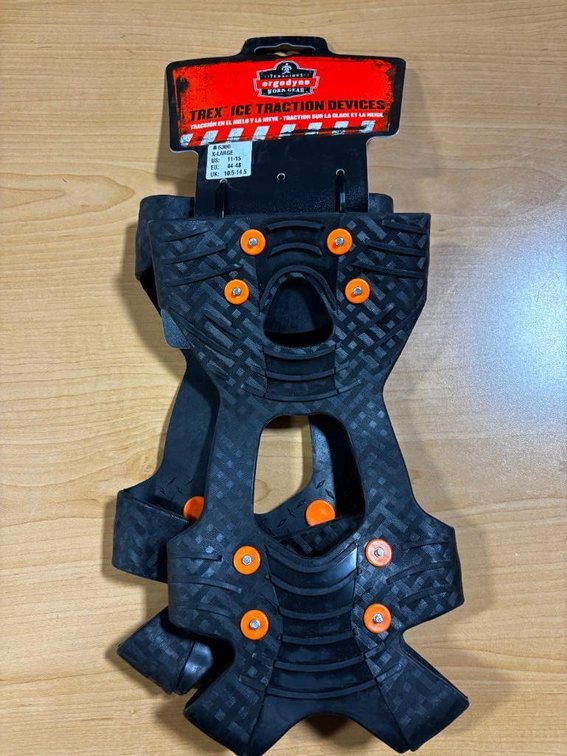 New, Ergodyne Trex Ice Traction 6300 Size XL Ice Trek Shoes, Slip-On Ice Cleats
