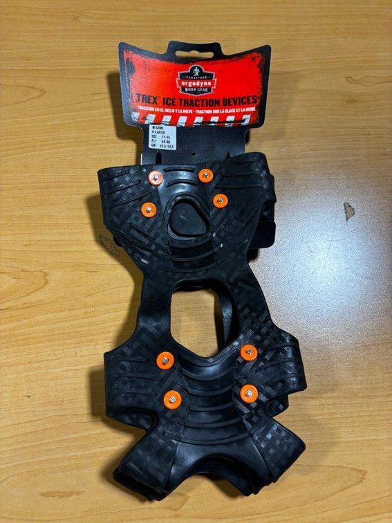 New, Ergodyne Trex Ice Traction 6300 Size XL Ice Trek Shoes, Slip-On Ice Cleats