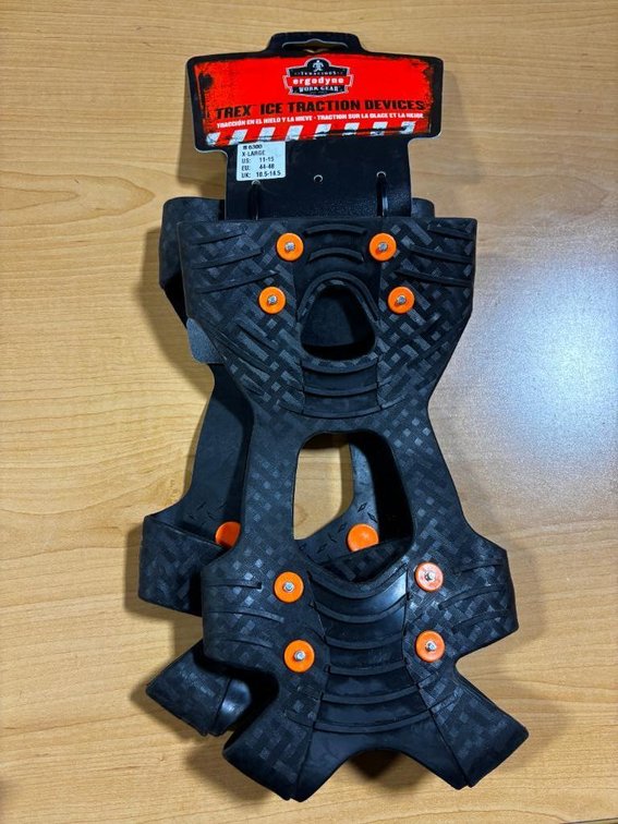 New, Ergodyne Trex Ice Traction 6300 Size XL Ice Trek Shoes, Slip-On Ice Cleats