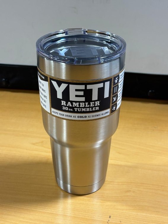 New, YETI Rambler 30oz Tumbler, Stainless Steel