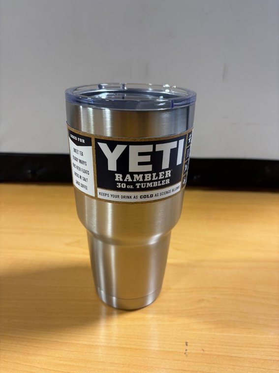 New, YETI Rambler 30oz Tumbler, Stainless Steel