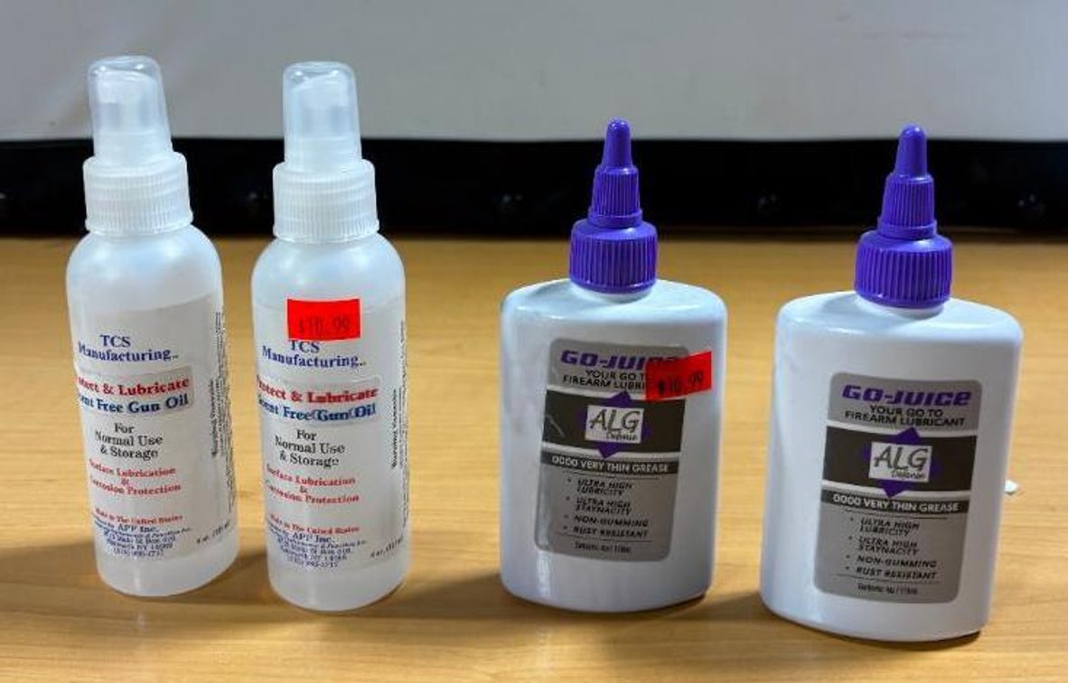 Lot of 4 New, Tactical Lubricants, ALG Go-Juice Thin Grease, 2 Gun Oil Lubricants