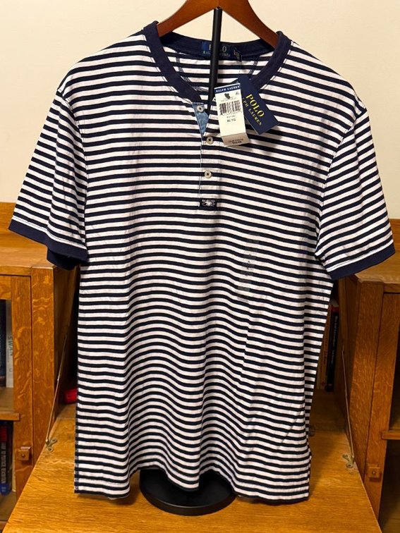 Polo Ralph Lauren Short Sleeve Henley Shirt, New w/ Tags, Size XL