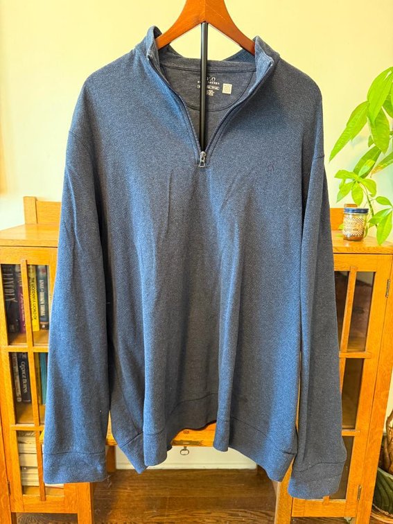 Ralph Lauren Polo Quarter-Zip Knit Pullover, Size XXL, Steel Polo  Zipper Pull