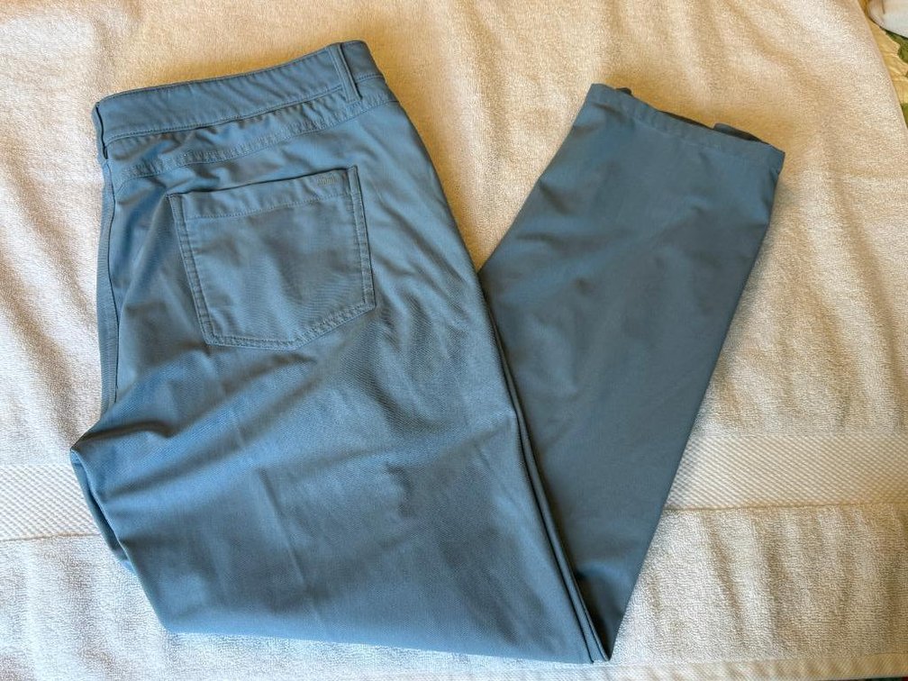 Johnnie-O Prep-Formance 4-Way Stretch Golf 5-Pocket Pants, Size: 38-30, Color: Ripple
