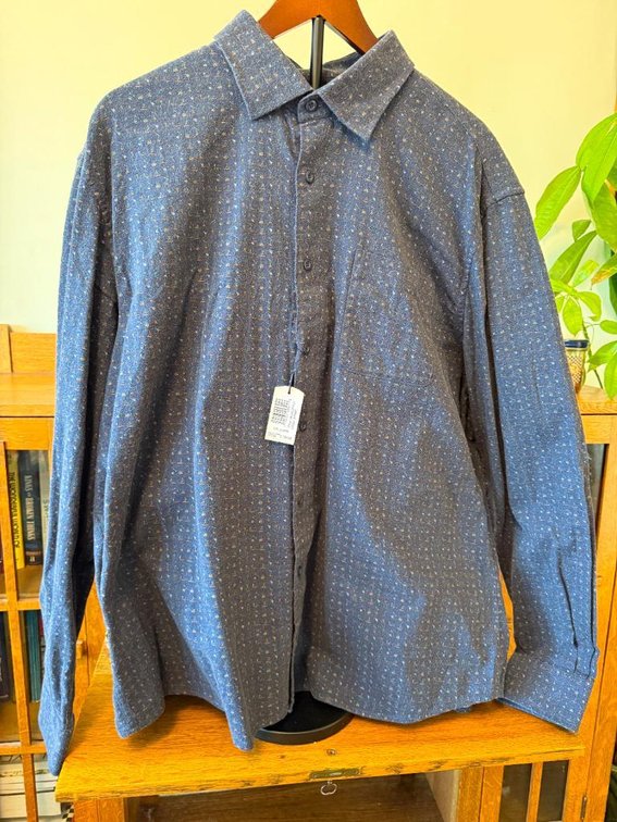New, Johnnie-O Hangin' Out Untucked Size XL Snow Ski Themed Long Sleeve Button Down Shirt, New w/ Tags, Retail: $198.00