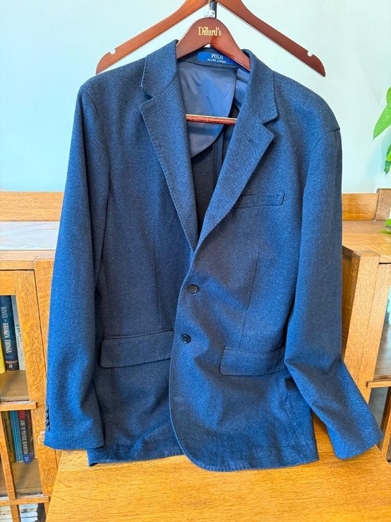 New, Ralph Lauren Polo 2-Button Size XL Navy Blazer, Sport Coat, New Without Tags