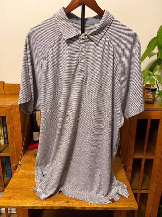 Fundamental Coast Size XXL Polo Shirt, Softest Polo on Earth, Detailed Leather Patch, New Without Tags