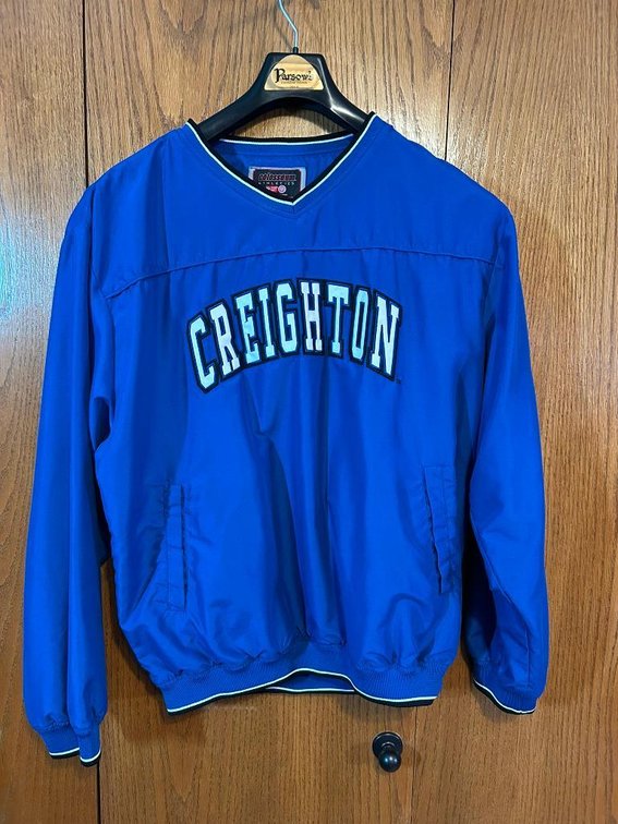 Creighton-Colosseum Athletics 1/4 Zip, Size L, 100% Polyester, VG Cond.