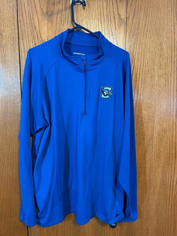 Creighton-Sport-Tek 1/4 Zip, Size 3XL, 90% Polyester, 10% Spandex, VG Condition