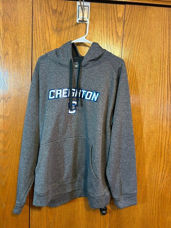 Creighton-Knights Apparel Hoodie, Size 2XL, 100% Polyester, VG Condition