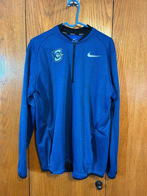 Creighton-Nike Dry-Fit 1/4 Zip, Size XL, 100% Polyester, VG Condition