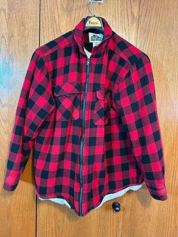 Old Mill Jacket, Size 2XL, Shell 100% Cotton, Liner 100% Polyester, Good Cond.