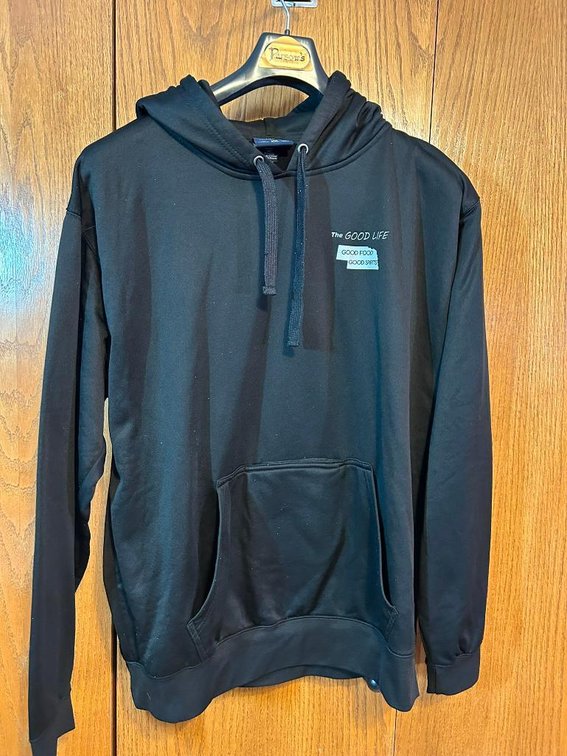 Goodlife Bar-J America Sweatshirt, Coozie pocket in front, Size 2XL,  100% Polyester, Good Cond.