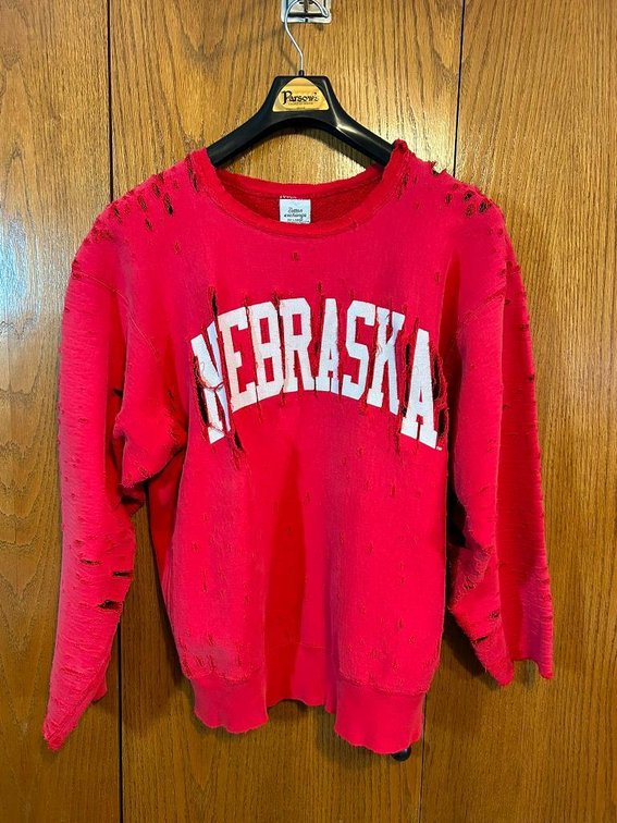 Nebraska-The Cotton Exchange Sweatshirt, Size 2XL,  95% Cotton, 5% Polyester, Good Cond.