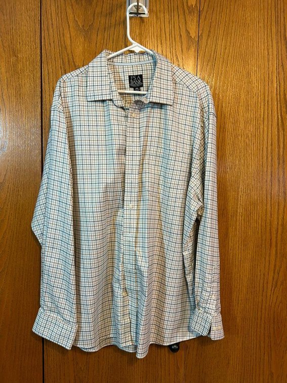 Jos. A Bank, Signature Collection, Long Sleeve Button-up, Size XXL, 100% Cotton, VG Cond.