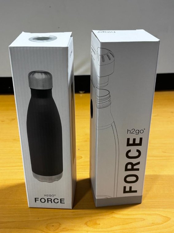 Lot of 2 New Force H2Go Insulated Drink Bottles