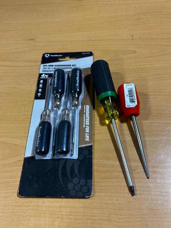 New Screwdriver Set, Awl and Driver