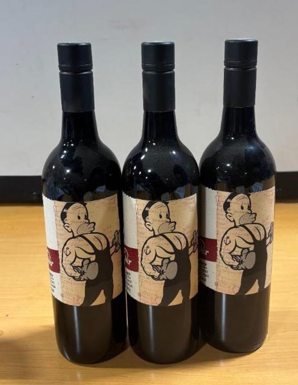 3 New Bottles of Mollydooker The Boxer Shiraz, 750ml