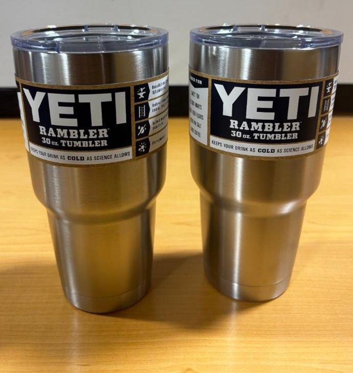 Lot of 2 New, YETI 30oz Rambler Tumblers