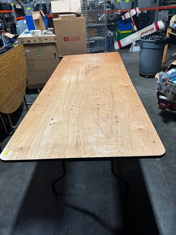 8ft Heavy-Duty Folding Banquet Table