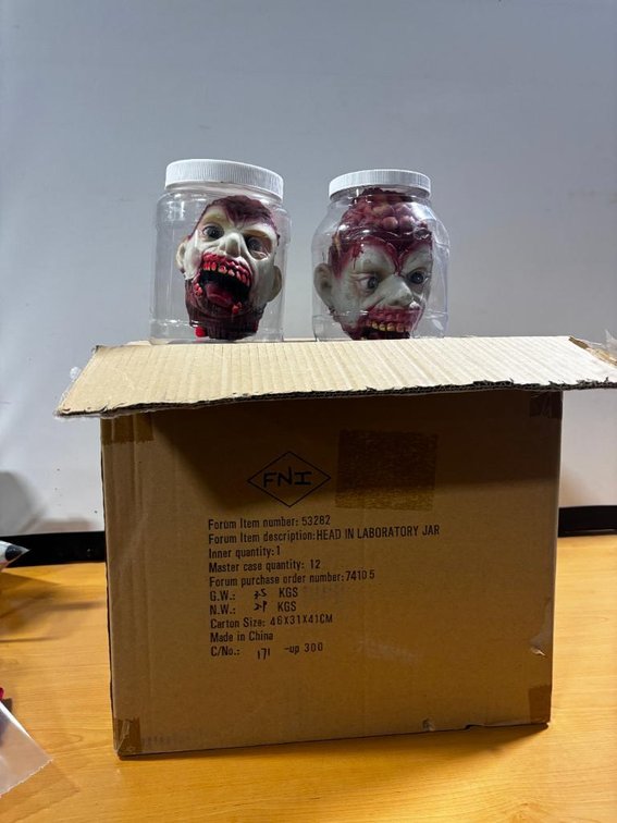 Case of 12, New Head in Laboratory Jars