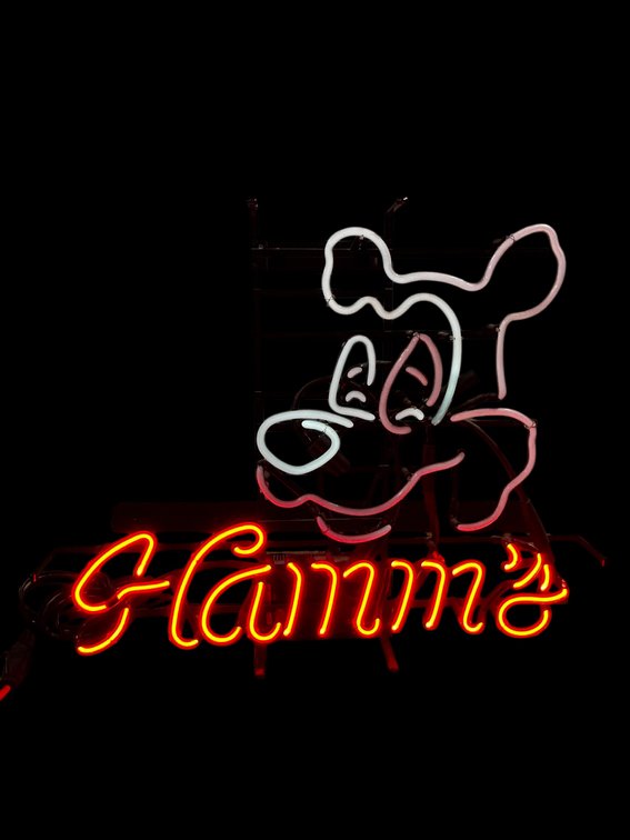 Vintage Hamm's Beer Bear Neon Beer Sign, Works Great