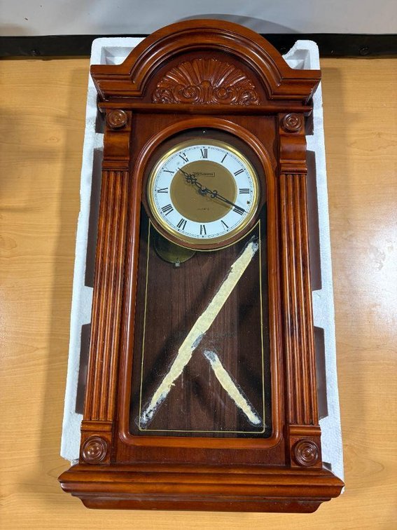 Westminster Regulator Clock, Quartz in Wood Case